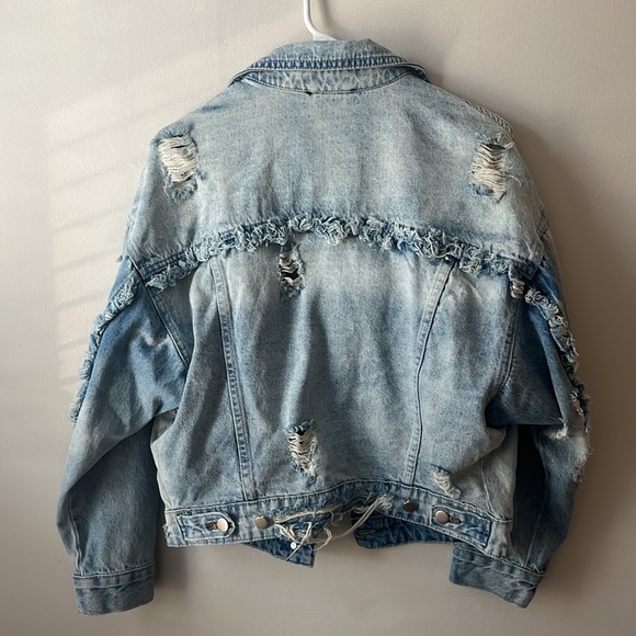 Destroyed Denim Jacket - Picture 4 of 4